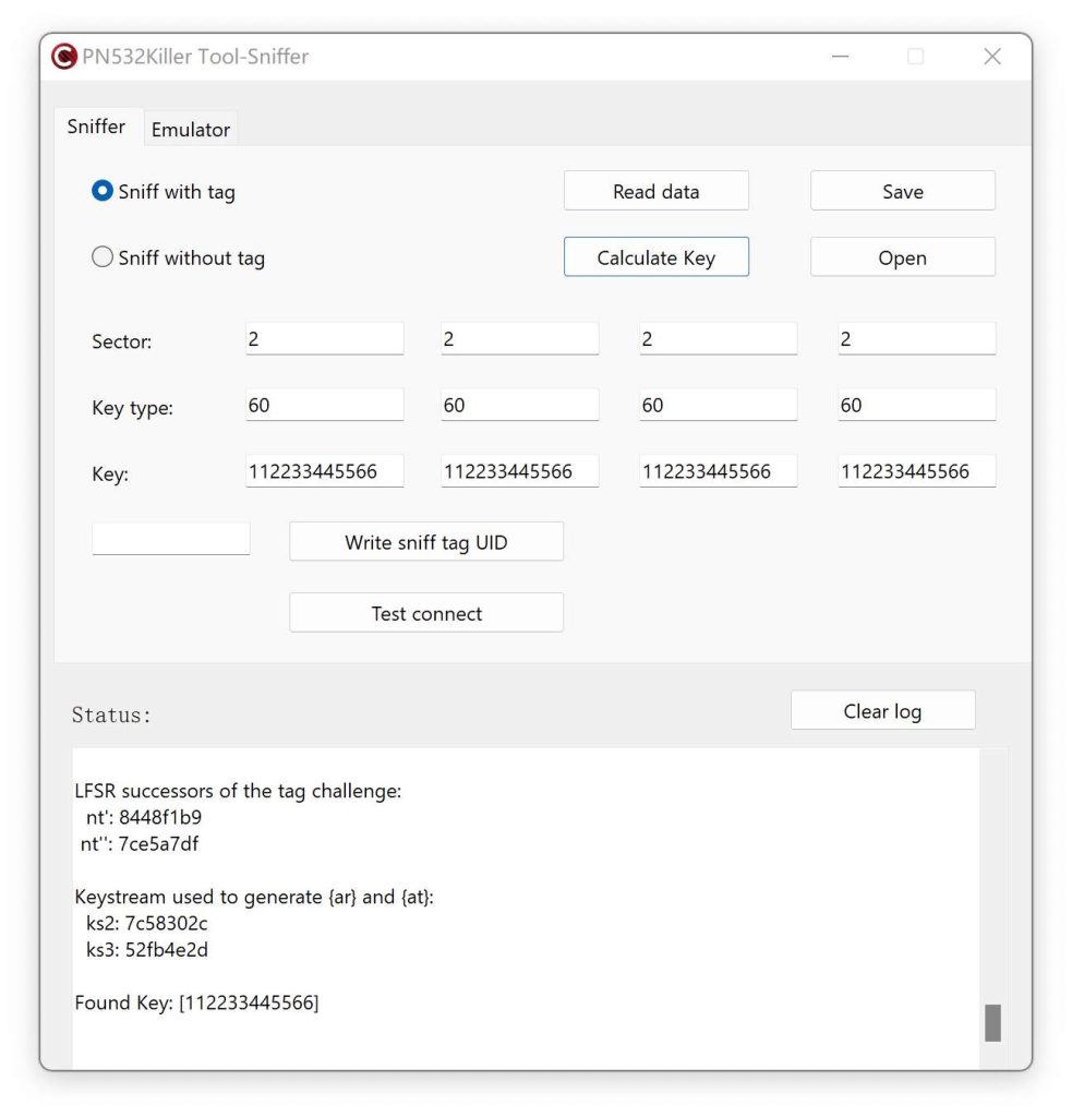 Compute Key How to use MFKey64 - PN532Killer